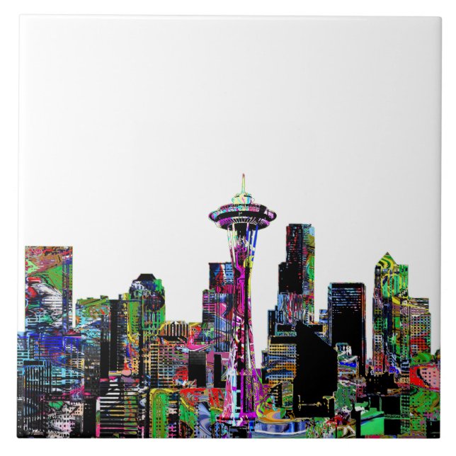 Carreau Seattle, Washington, graffiti (Devant)