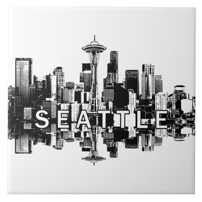 Carreau Seattle, Washington skyline (Devant)