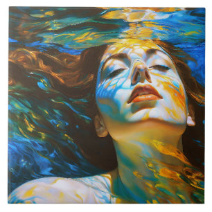 Carreau "Selene" - Femmes dans l'eau