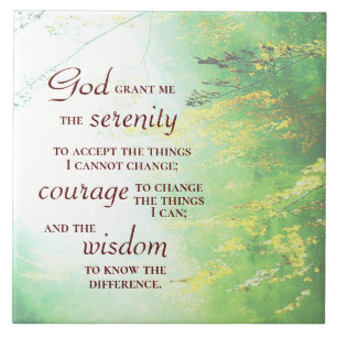 Carreau Serenity Prayer