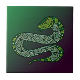 Carreau Serpent Cool Art Tribal Métallisé