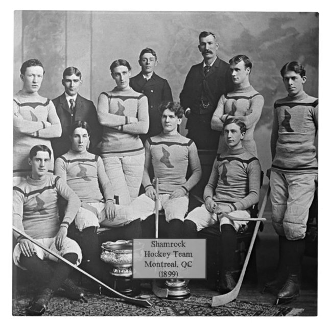 Carreau Shamrock Hockey Team, Montreal, QC 1899 (Devant)