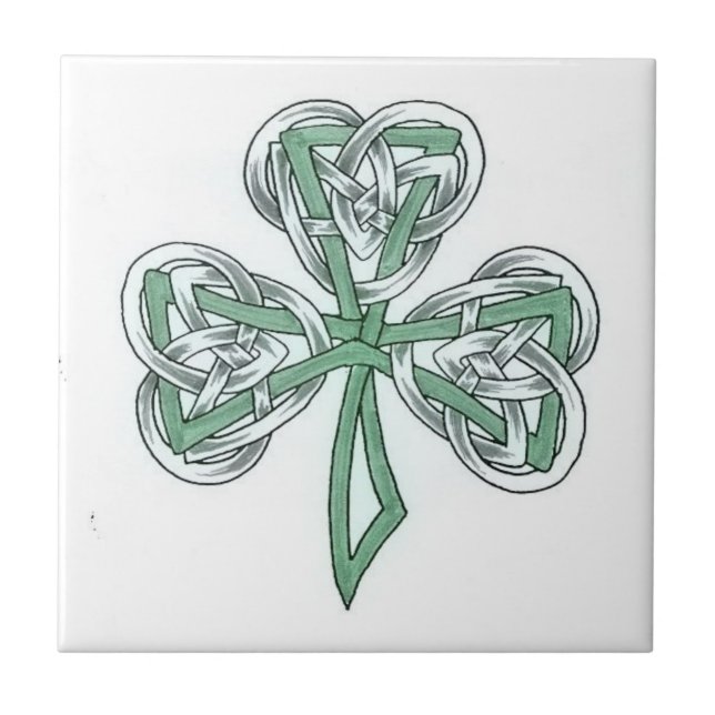 Carreau Shamrock irlandais Celtic Knot DesignCarreaux en c (Devant)