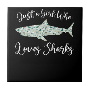 Carreau Shark Whale Zoo Keeper Girls Cadeau Femme Océan