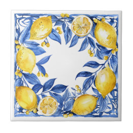 Carreau Sicilian Lemon Tiles Pattern Mediterranean Dolce 