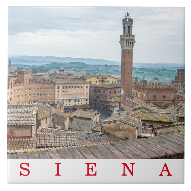 Carreau Siena Piazza del Campo vue céramique (Devant)