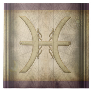 Carreau Signe de zodiaque de Poissons