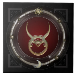 Carreau Signe de zodiaque de Taureau
