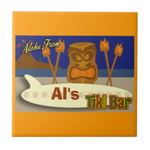 Carreau Signe fait sur commande de barre de Tiki