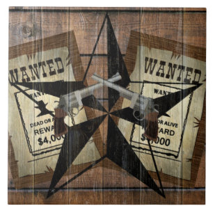 Carreau SIGNE Recherché Rustique Texas Star Western Double