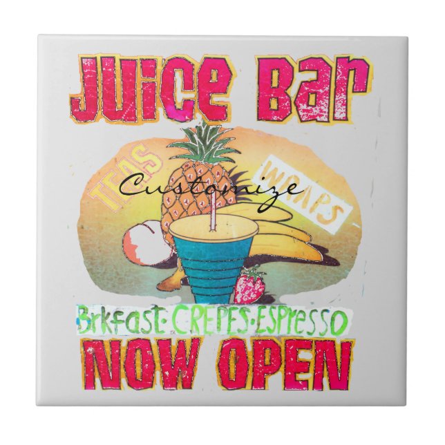 Carreau Signe Thunder_Cove de bar à jus (Devant)