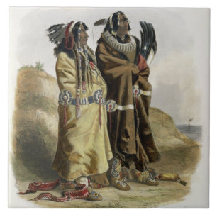 Carreau Sih-Chida et Mahchsi-Karehde, Indiens de Mandan,