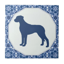 Silhouette bleue de saule de Rhodesian Ridgeback