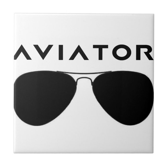 Carreau Silhouette des lunettes d'avion (Devant)