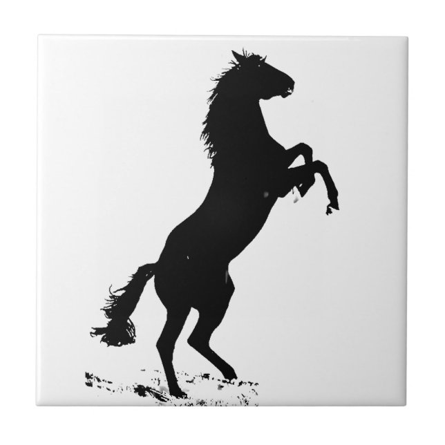 Carreau Silhouette du cheval d'élevage (Devant)