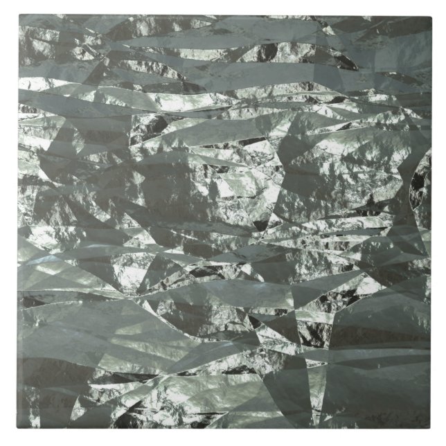Carreau Silver Crumpled Foil (Devant)