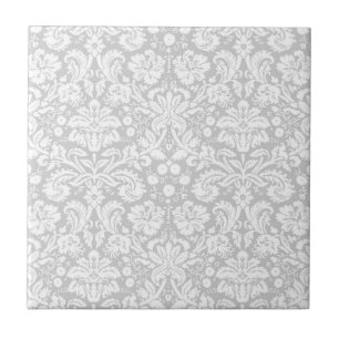Carreau Silver gray damask