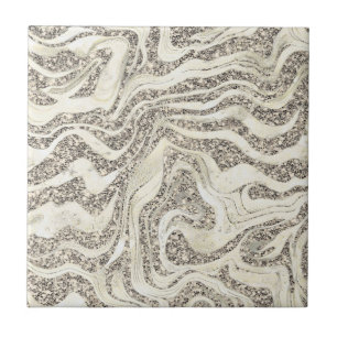 Carreau Silver Grey Marbly Parties scintillant mignonne Gi
