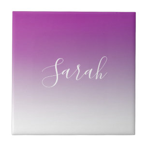 Carreau Simple moderne minimaliste violet Ombre dégradé