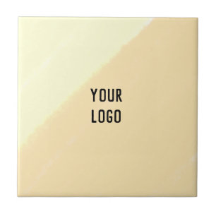 Carreau simple personnalisé jaune bleu aquarelle ajouter l