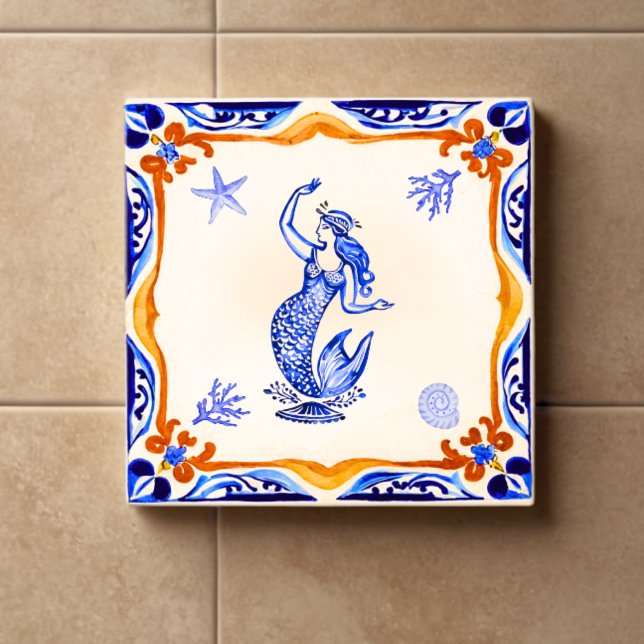 Carreau Sirène méditerranéenne (Créateur téléchargé)