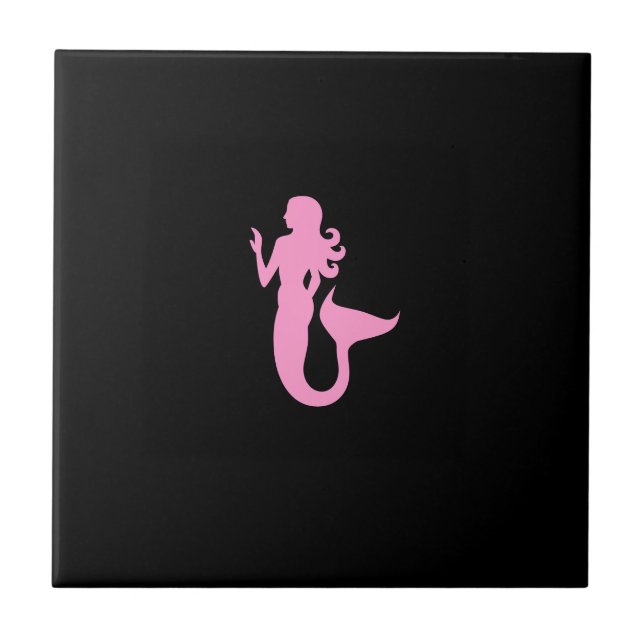 Carreau Sirène Ocean Glow_Pink-on-Black (Devant)