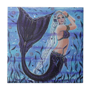 Carreau Sirène Tzigane de mer par Renee Lavoie