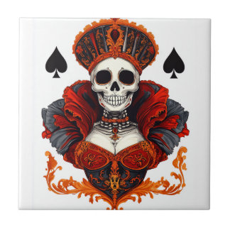 Carreau Skull Queen of Spades