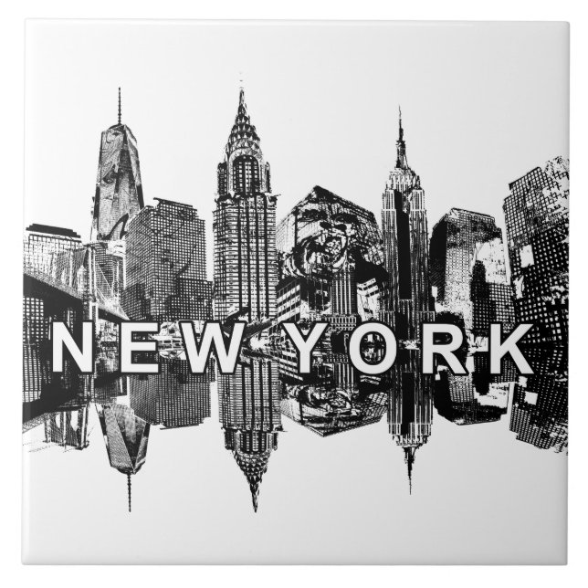 Carreau Skyline de New York (Devant)
