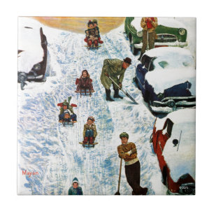 Carreau Sledding et creuser