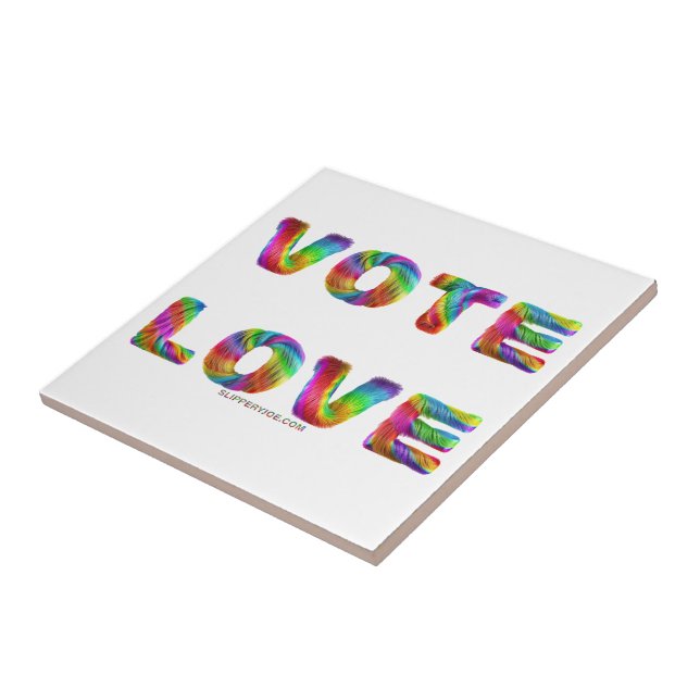 Carreau SlipperyJoe's vote amour égalité cadeaux gay pride (Côté)