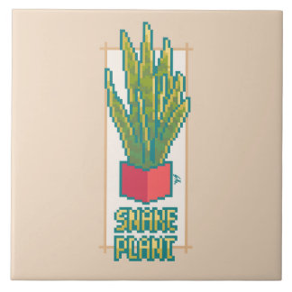Carreau Snakeplant, Pixelart 