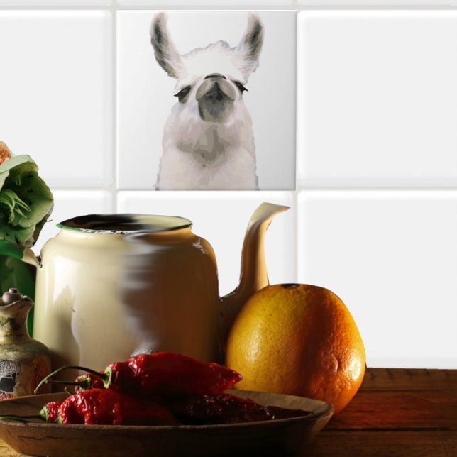 Carreau Snooty Snobby Llama personnalisé (Créateur téléchargé)