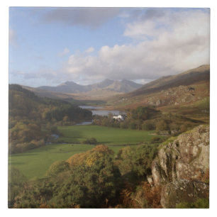 Carreau Snowdon depuis Capel Curig, Gwynedd, Pays de Galle