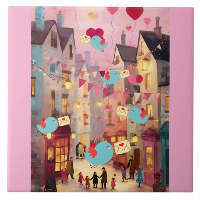 CARREAU SO MANY VALENTINES FOR DELIVERY (Devant)