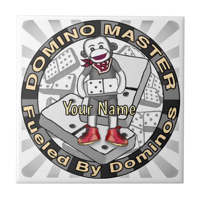 Carreau Sock Monkey Domino Master (Devant)