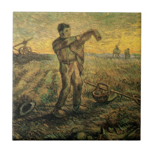 Carreau Soirée - Fin de journée par Vincent van Gogh