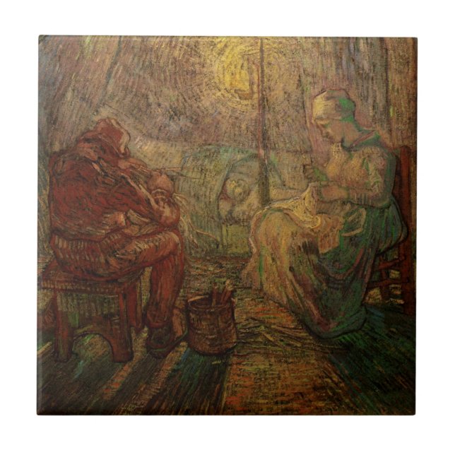 Carreau Soirée - The Watch par Vincent van Gogh (Devant)
