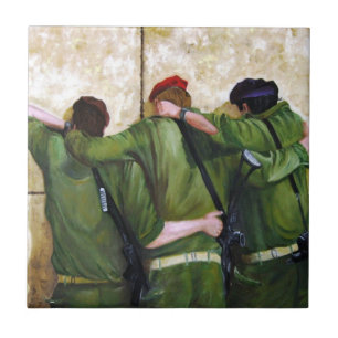 Carreau Soldats au mur pleurant à Jérusalem