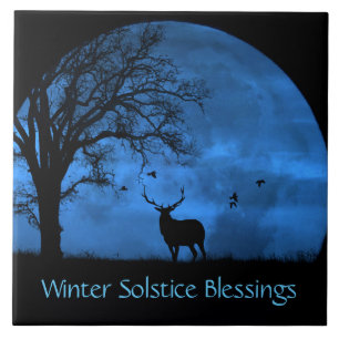 Carreau Solstice d'hiver des wapitis et des lunes