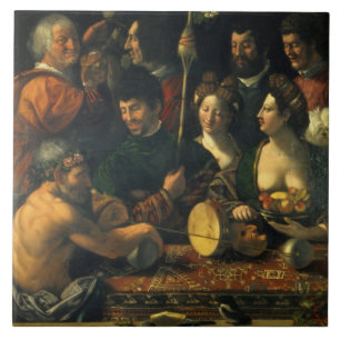 Carreau Sorcellerie ou allégorie de Hercule, c.1535 (huil