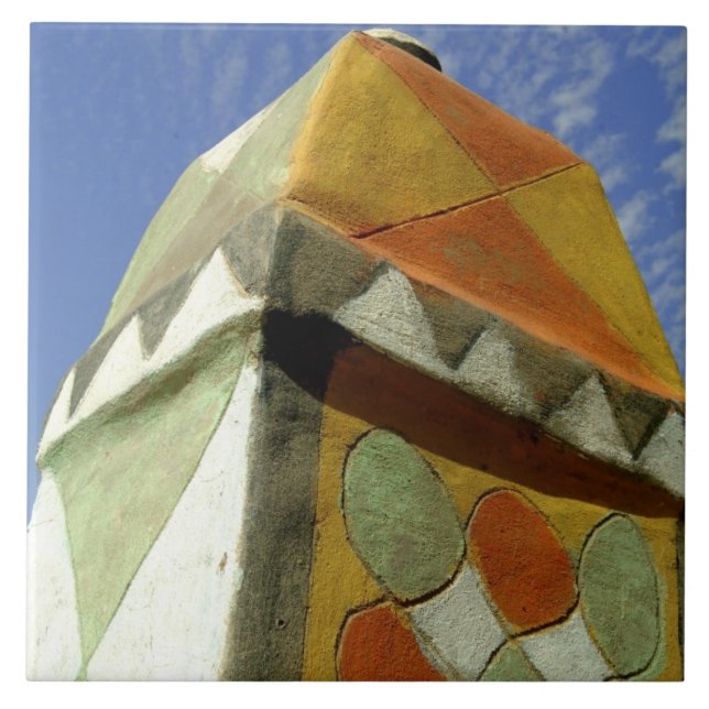 Carreau Soudan, Nord (Nubie), Toit décoré (Devant)