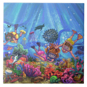 Carreau Sous la mer