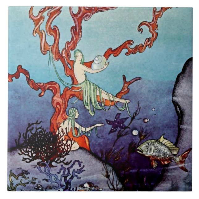 Carreau "Sous la mer" de Viriginia Frances Sterrett (Devant)