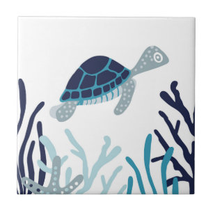 Carreau Sous la mer - Tortue de mer