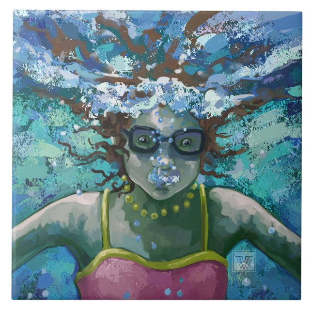 Carreau Sous la nage aquatique (Devant)