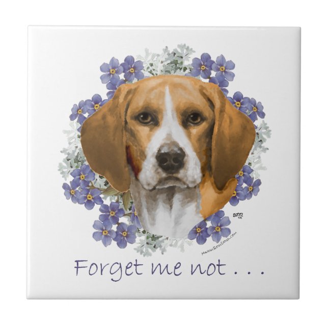Carreau Souvenir Beagle (Devant)