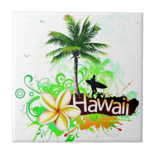 Carreau Souvenir de voyage de vacances d'Hawaï