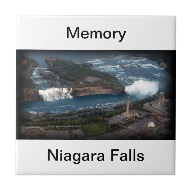 Carreau Souvenir et cadeau de chutes du Niagara (Devant)