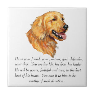 Carreau Souvenir Golden Retriever